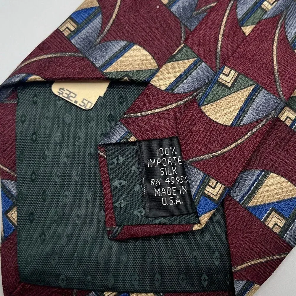 Vintage ARDEN Cravats Imported Silk Neck Tie Made in the USA‎